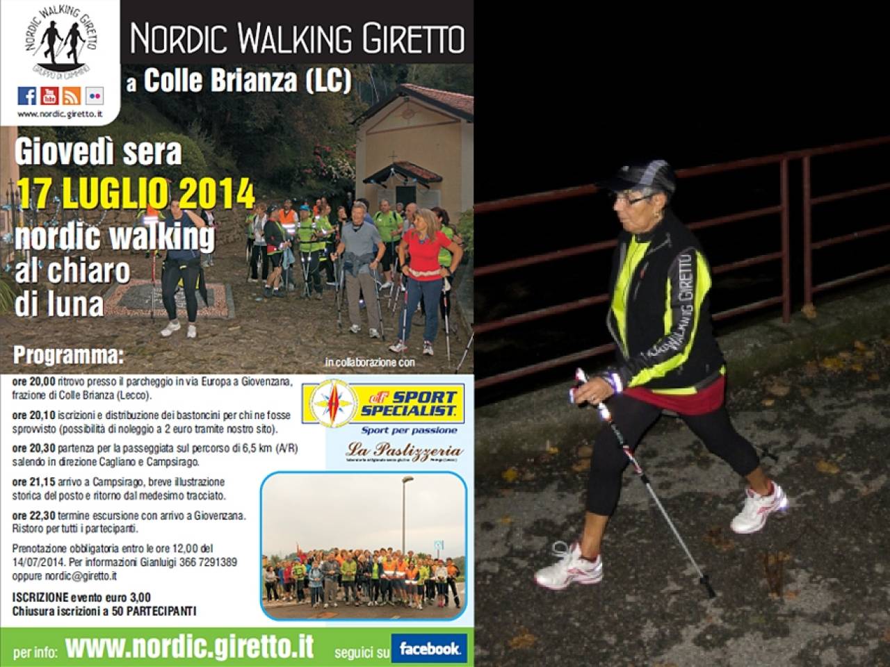Nordic Walking serale: Colle Brianza 2 - 2014